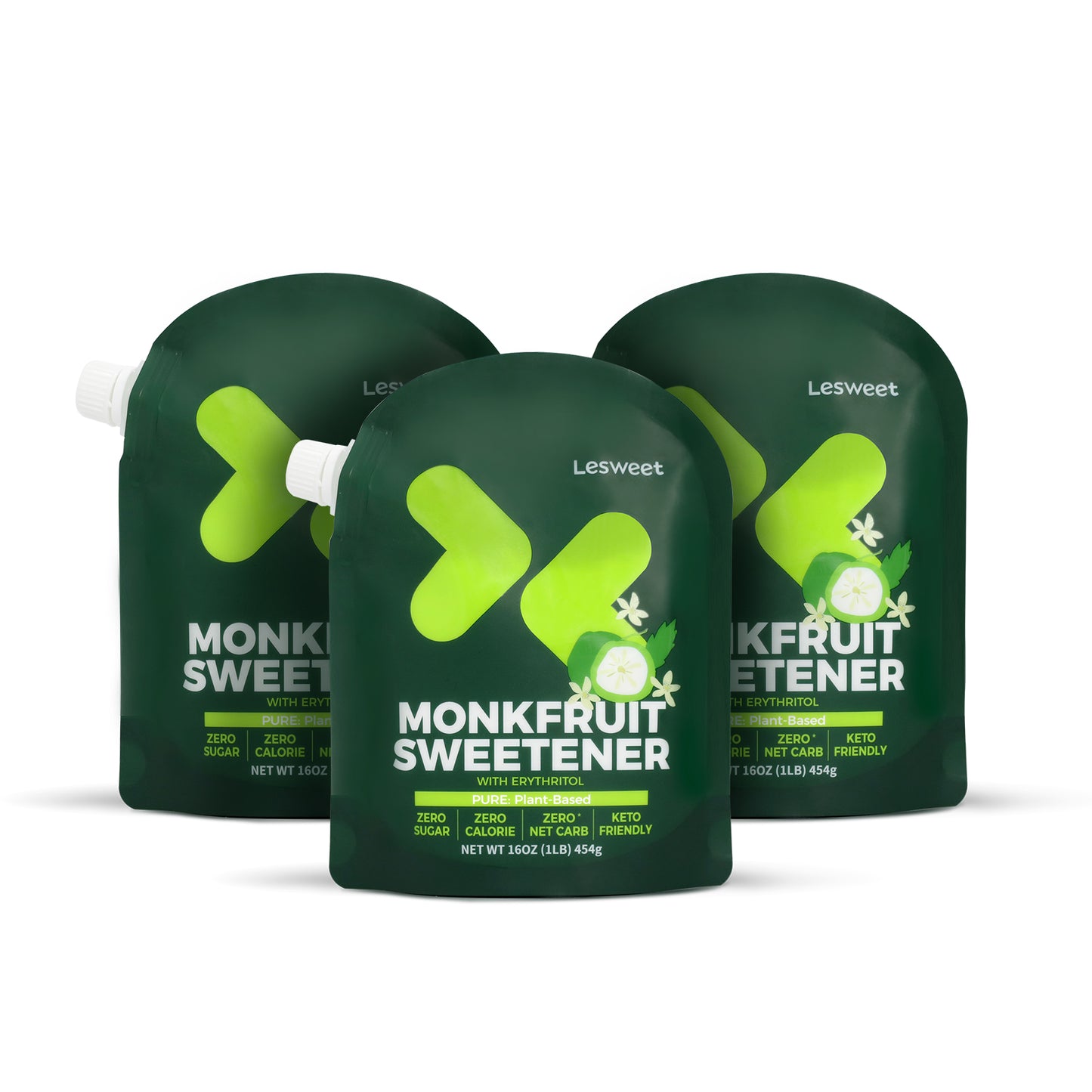 Monk Fruit Sweetener with Erythritol-White Sugar Substitute