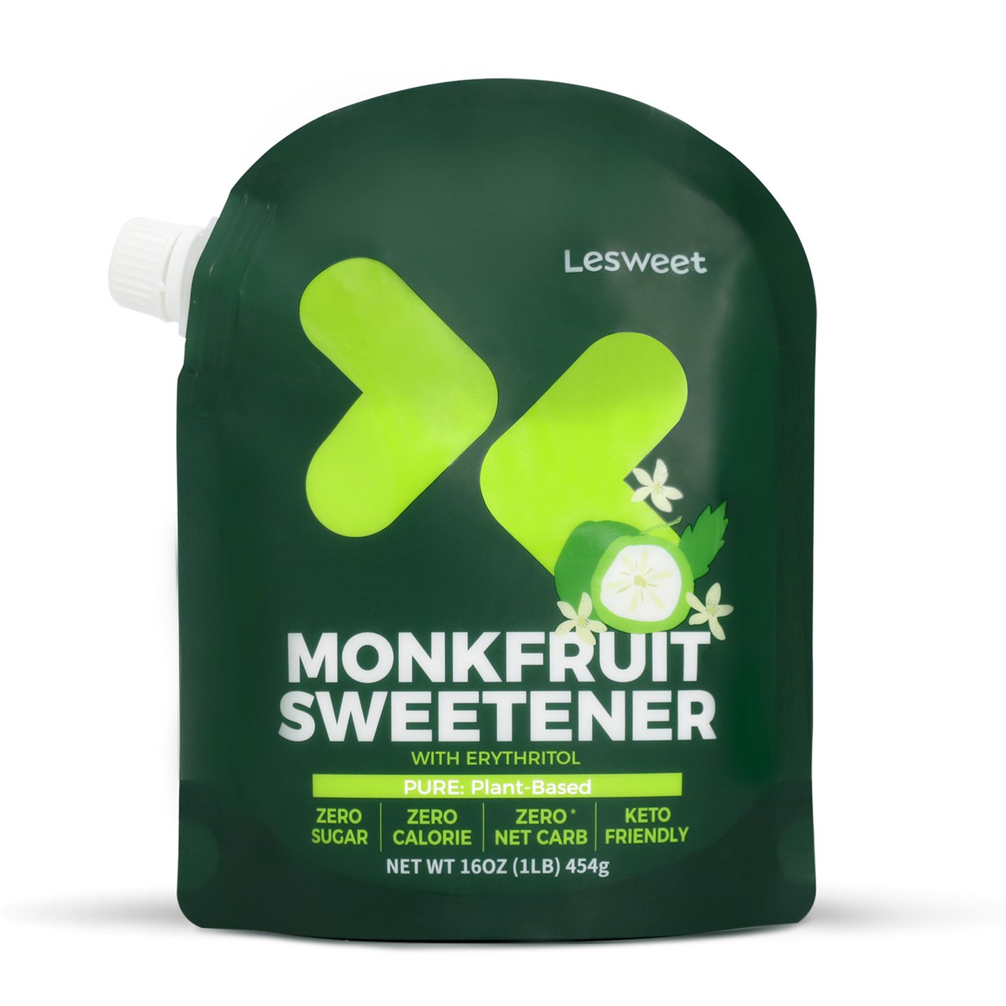 Monk Fruit Sweetener with Erythritol-White Sugar Substitute