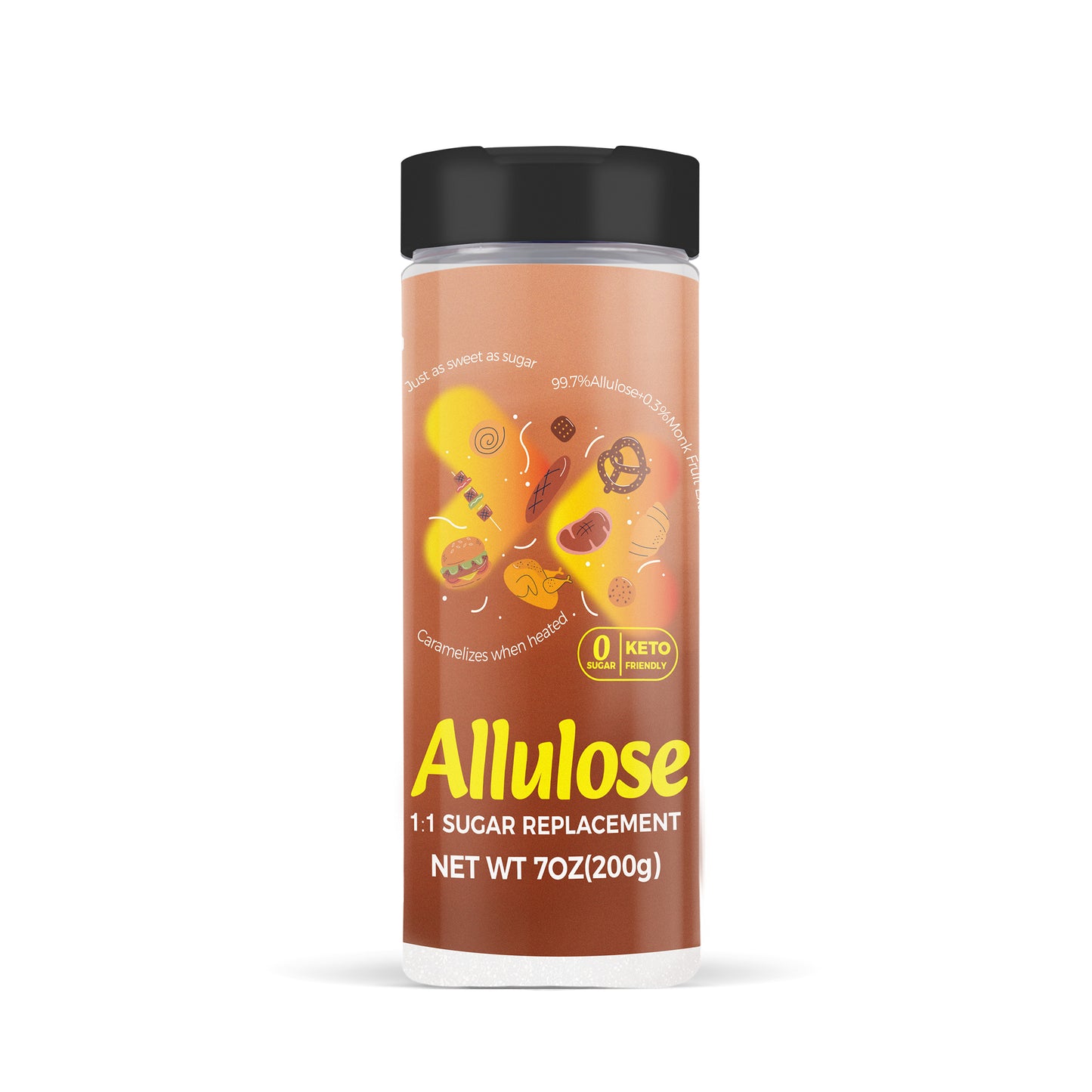 Lesweet Allulose Sweetener with Monk Fruit Extract-Zero Calorie Granulated Sweetener